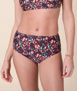 Andie X Lands’ End Tugless High Waist Bikini Bottom - Eco Nylon - Multi Floral