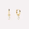 Frida Pearl Huggie Hoops - Ana Luisa