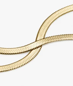 Ina Herringbone Chain Necklace - Ana Luisa