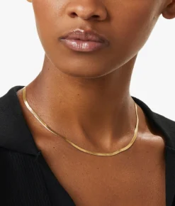 Ina Herringbone Chain Necklace - Ana Luisa