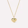Lev Small Gold Heart Necklace - Ana Luisa