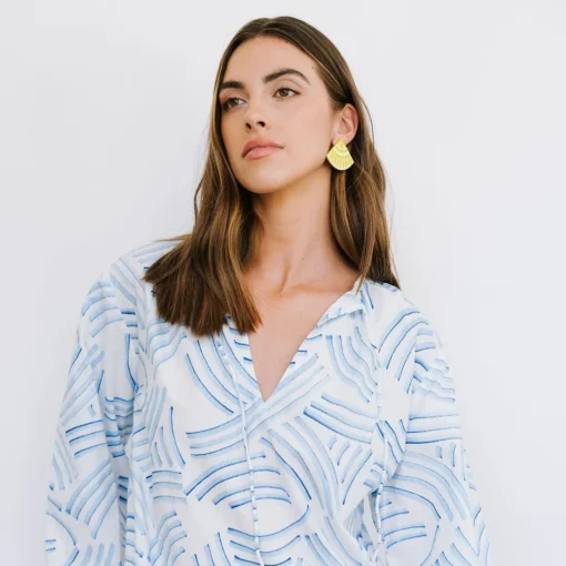 Lime Tile Earrings - Sunshine Tienda