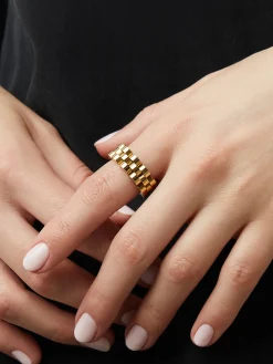 Parker Gold Statement Ring - Ana Luisa