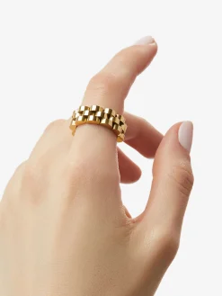 Parker Gold Statement Ring - Ana Luisa