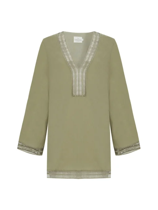 Positano Dress - Khaki Green