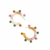 Rainbow Bead Hoops - Sunshine Tienda
