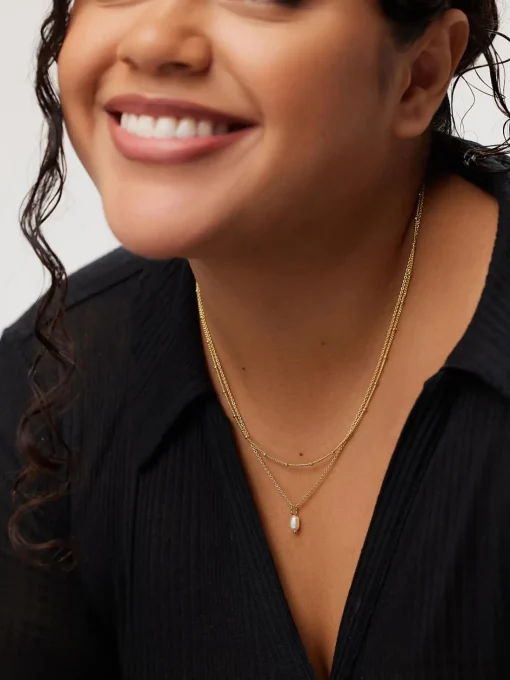 Tate Set Gold Necklace Set - Ana Luisa