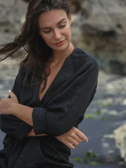 Terra Shirt Dress - Black