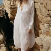 Terra Shirt Dress - White