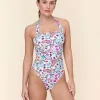 The Aleta One Piece - Eco Nylon - Botanical Floral - Classic