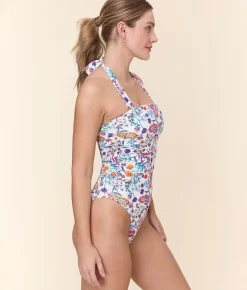 The Aleta One Piece - Eco Nylon - Botanical Floral - Classic