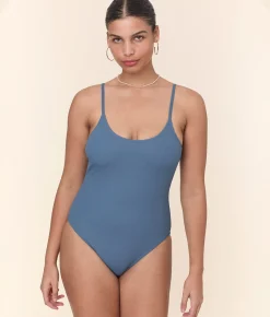The Amalfi One Piece - Eco Ribbed - Slate - Classic