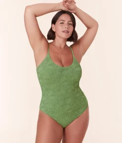 The Amalfi One Piece - Popcorn Floral - Gecko - Classic