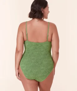 The Amalfi One Piece - Popcorn Floral - Gecko - Classic