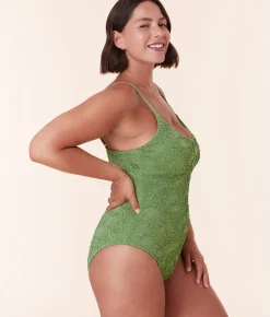 The Amalfi One Piece - Popcorn Floral - Gecko - Classic