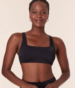 The Barbados Bikini Top - Eco Nylon - Black