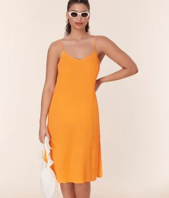 The Barreta Dress - Cotton Gauze - Marigold
