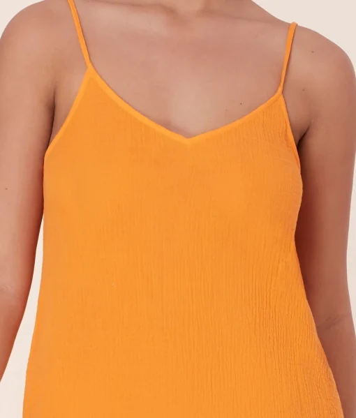 The Barreta Dress - Cotton Gauze - Marigold