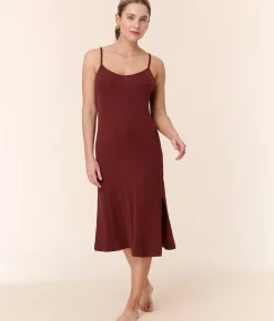 The Barreta Dress - Wide Rib - Mahogany