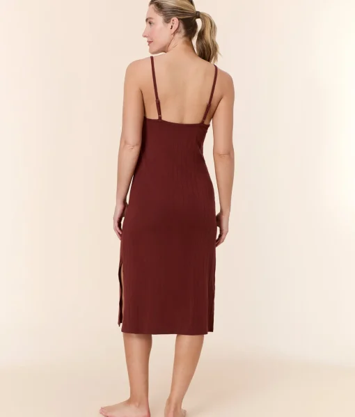 The Barreta Dress - Wide Rib - Mahogany