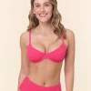 The Bermuda Bikini Top - Eyelet - Begonia