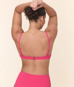 The Bermuda Bikini Top - Eyelet - Begonia