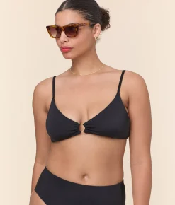 The Bonita Bikini Top - Eco Nylon - Black