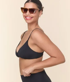 The Bonita Bikini Top - Eco Nylon - Black