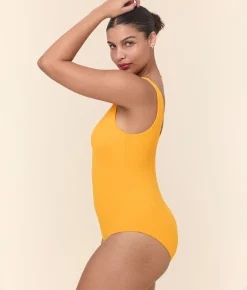 The Bonita One Piece - Wide Rib - Tangerine - Classic