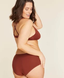 The Brief Panty - Rayon - Deep Terracotta