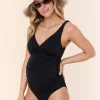The Cala Maternity One Piece - Eco Nylon - Black - Classic