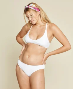 The Classic Bikini Bottom - Eco Ribbed - White