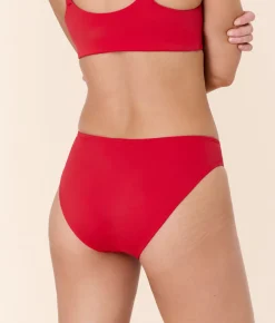 The Classic Bikini Bottom - Flat - Cherry Red