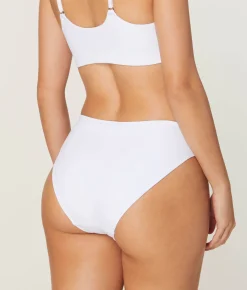 The Classic Bikini Bottom - Eco Nylon - White