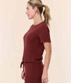 The Classic Tee - Wide Rib - Mahogany