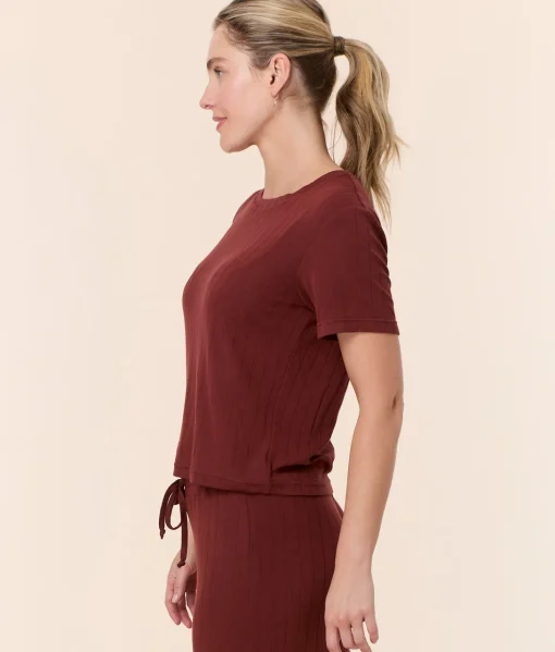 The Classic Tee - Wide Rib - Mahogany