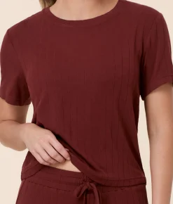 The Classic Tee - Wide Rib - Mahogany