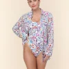 The Coastal Button Up - Lightweight Rayon - Botanical Floral