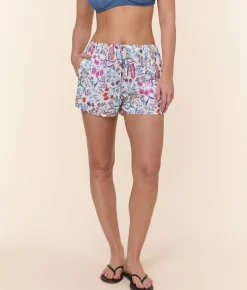 The Coastal Short - Lightweight Rayon - Botanical Floral