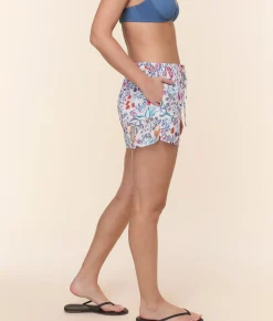 The Coastal Short - Lightweight Rayon - Botanical Floral