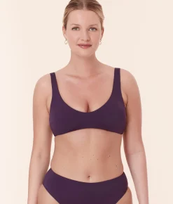 The Delray Bikini Top - Eco Nylon - Acai