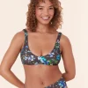 The Delray Bikini Top - Eco Nylon - Wildflowers