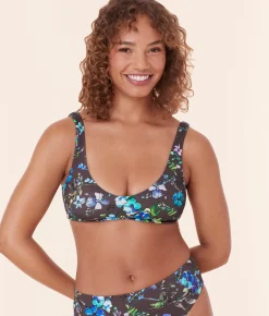 The Delray Bikini Top - Eco Nylon - Wildflowers