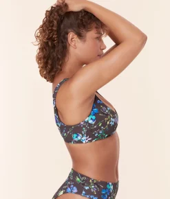 The Delray Bikini Top - Eco Nylon - Wildflowers