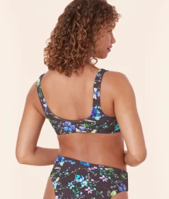 The Delray Bikini Top - Eco Nylon - Wildflowers