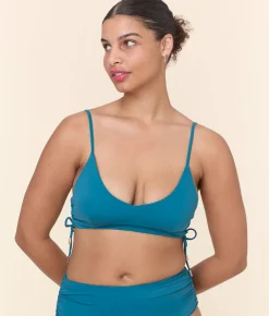 The Elba Bikini Top - Eco Nylon - Ocean