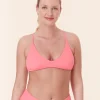 The Elwood Bikini Top - Eco Nylon - Petal