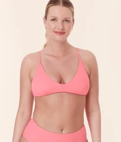 The Elwood Bikini Top - Eco Nylon - Petal