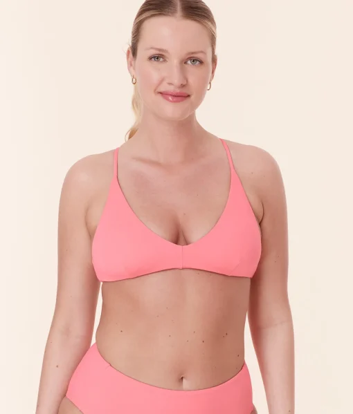 The Elwood Bikini Top - Eco Nylon - Petal