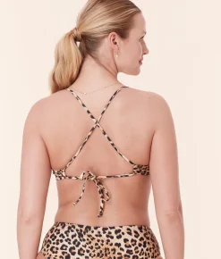 The Elwood Bikini Top - Eco Nylon - Leopard